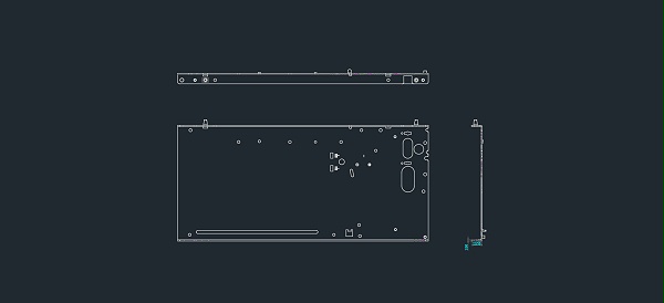 側(cè)板五金沖壓件2D圖紙 側(cè)板五金沖壓件2D圖紙