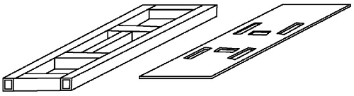 圖4-2鈑金加工件過(guò)樣法 圖4-2鈑金加工件過(guò)樣法
