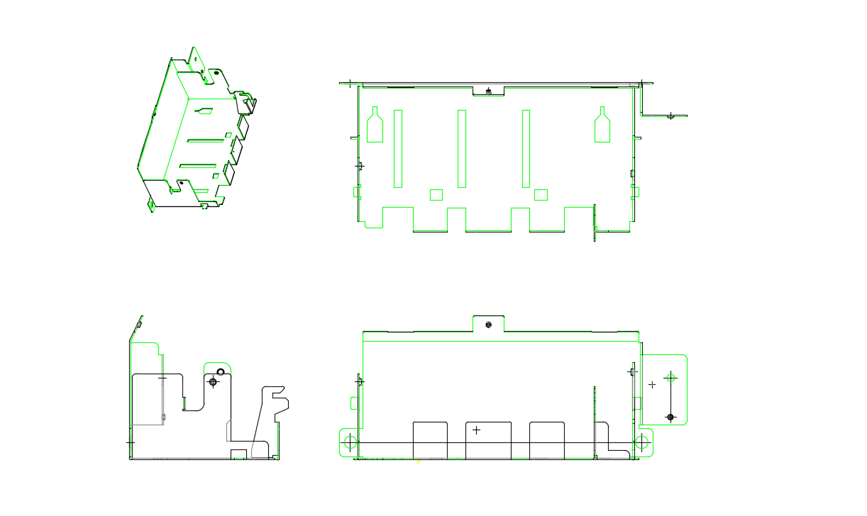 冷軋板五金沖壓件2D圖紙 冷軋板五金沖壓件2D圖紙